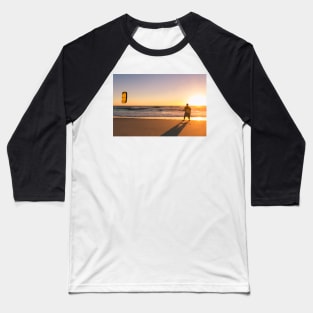 Kite surfer watching the waves Baseball T-Shirt